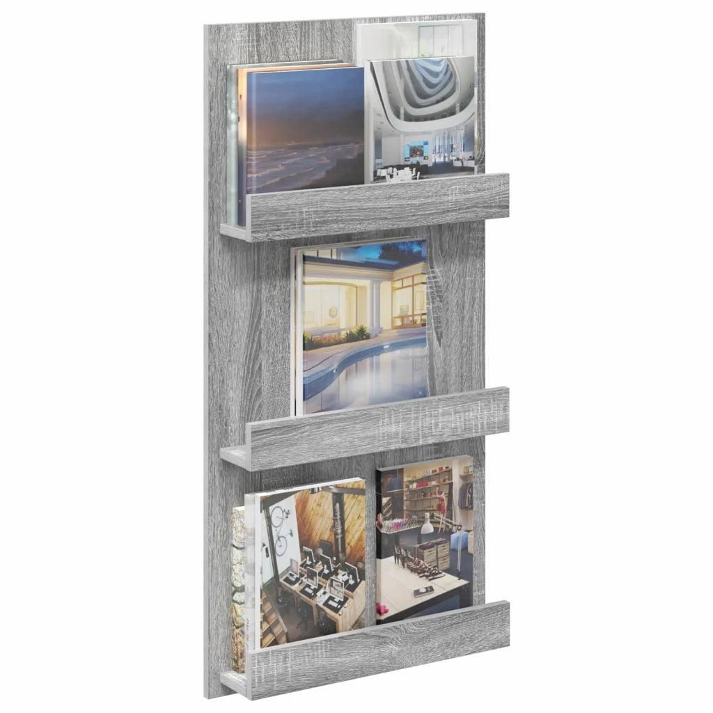 Scaffale per riviste Grigio Sonoma 51 x 11 x 102 cm CFW7193752