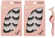 Wimpers 8 Paar - 3D Pluizige - Herbruikbare - Wimperpincet - 1.3 cm Lunghezza - Set di Wimpers