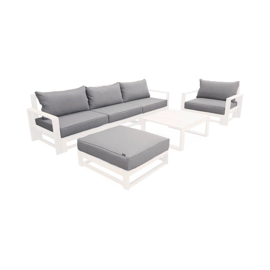 Set fodere per salotto mendoza, grigio