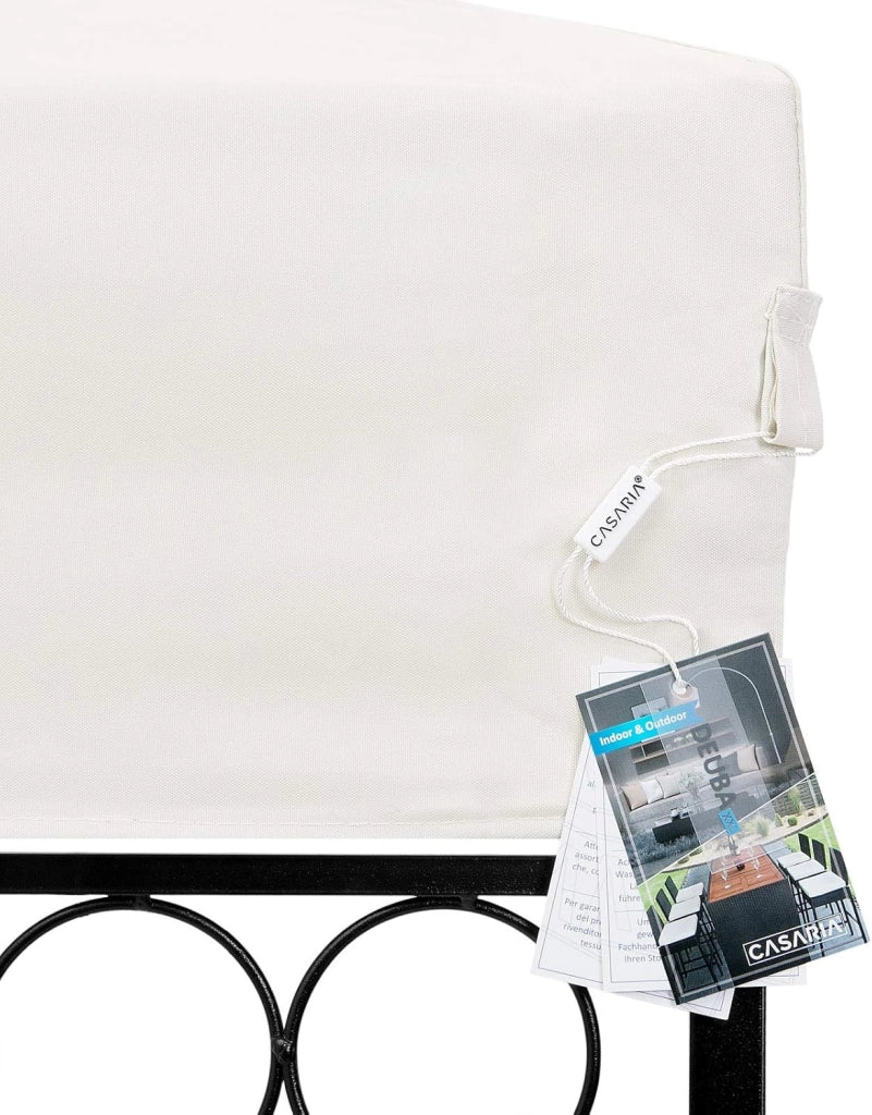 Gazebo Lorca Padiglione 3x3m in Metallo Resistente Idrorepellente con Pannelli Laterali Tendone da Giardino Feste