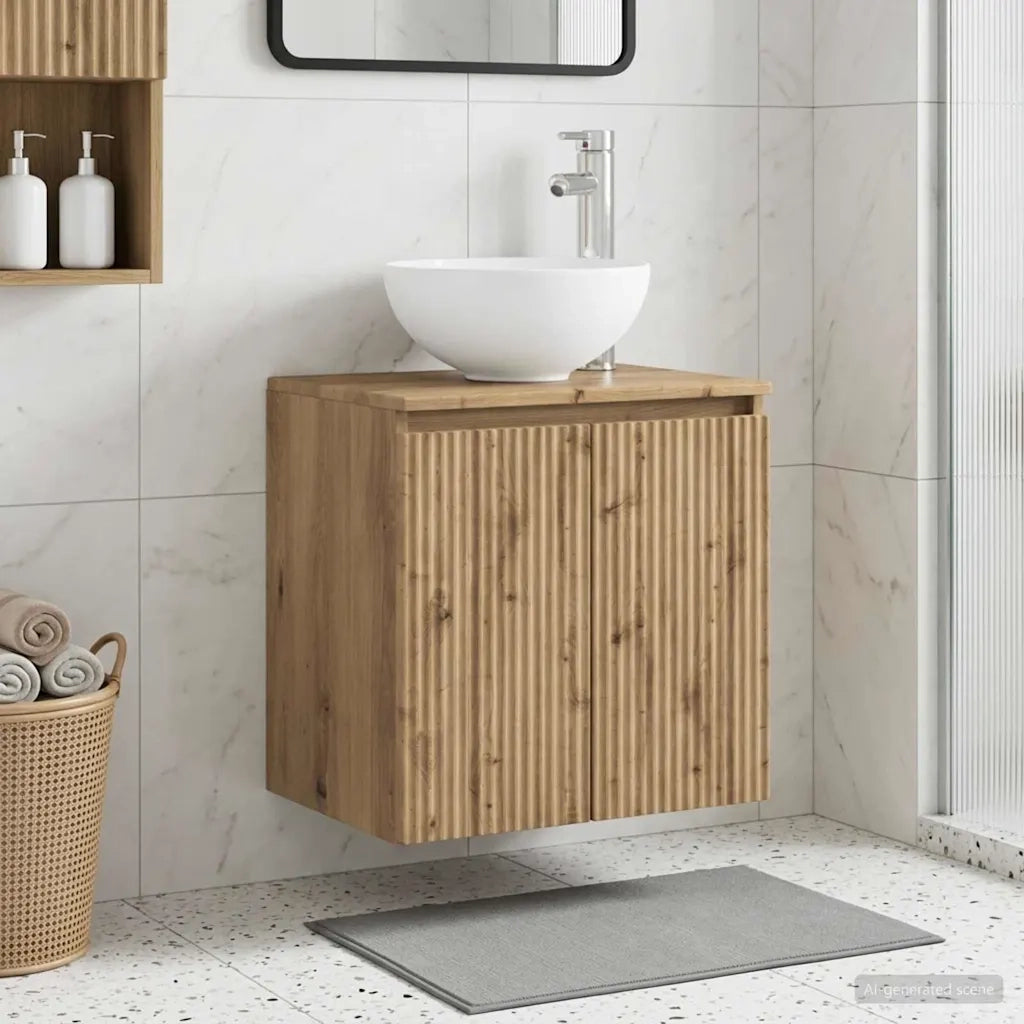 Mobile Lavabo da Parete Rovere Artigianale 49,5 x 41 x 64,5 cm