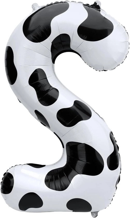 Materassoni in Telaio di 40" con Disegno di Mucca, Decorazioni Riciclabili per Tema Agricolo Festa di Compleanno, Articoli da Festa per Bambini (Modello 2)