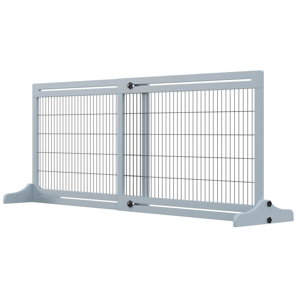 Cancello per scale per cani ¨C zephmum ¨C Grigio Blu + Nero 180 cm