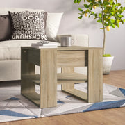 Tavolino Salotto Rovere Sonoma 55,5x55x45 cm Legno Multistrato cod mxl 73414