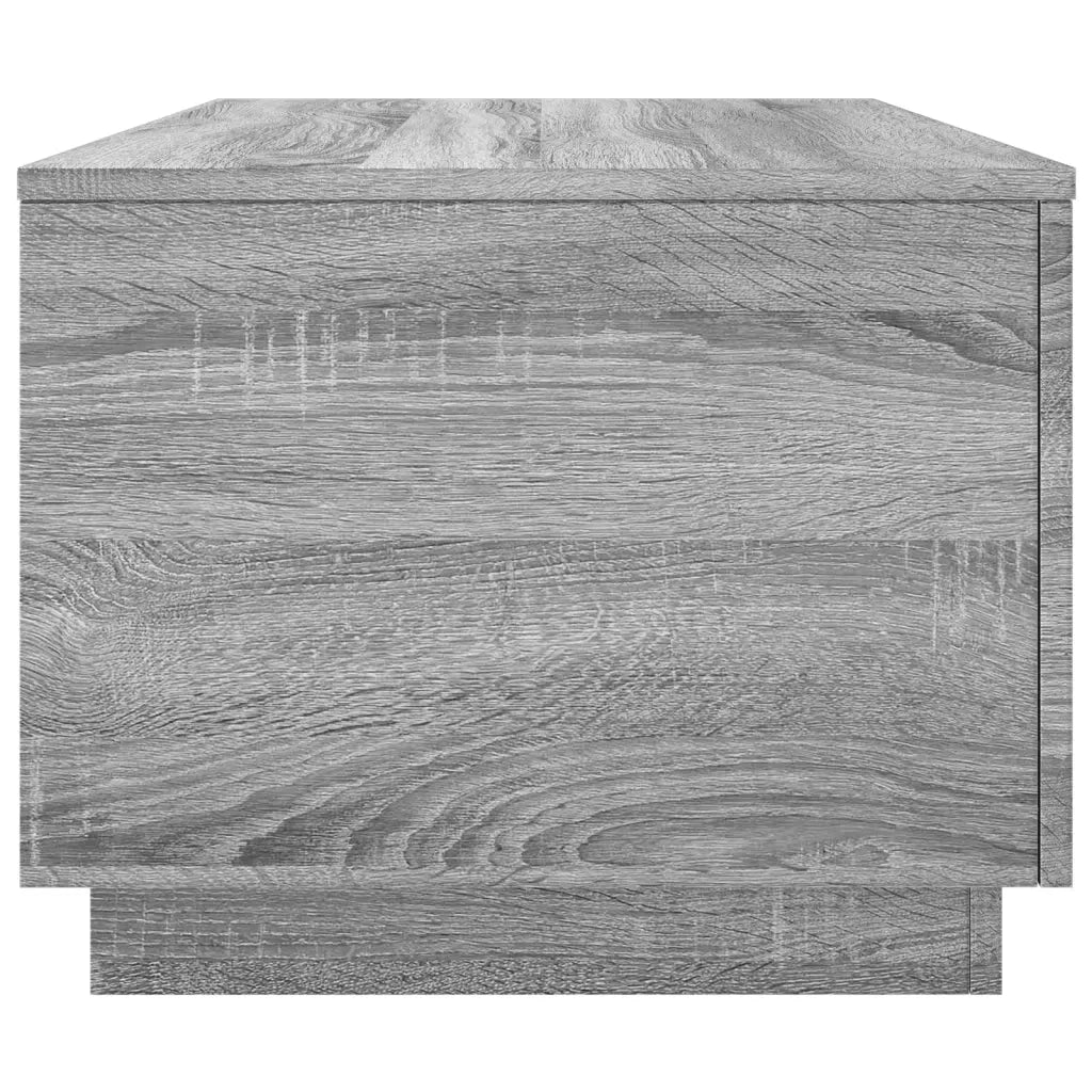Tavolino da Soggiorno con Luci LED Grigio Sonoma 90x50x40 cm 839880