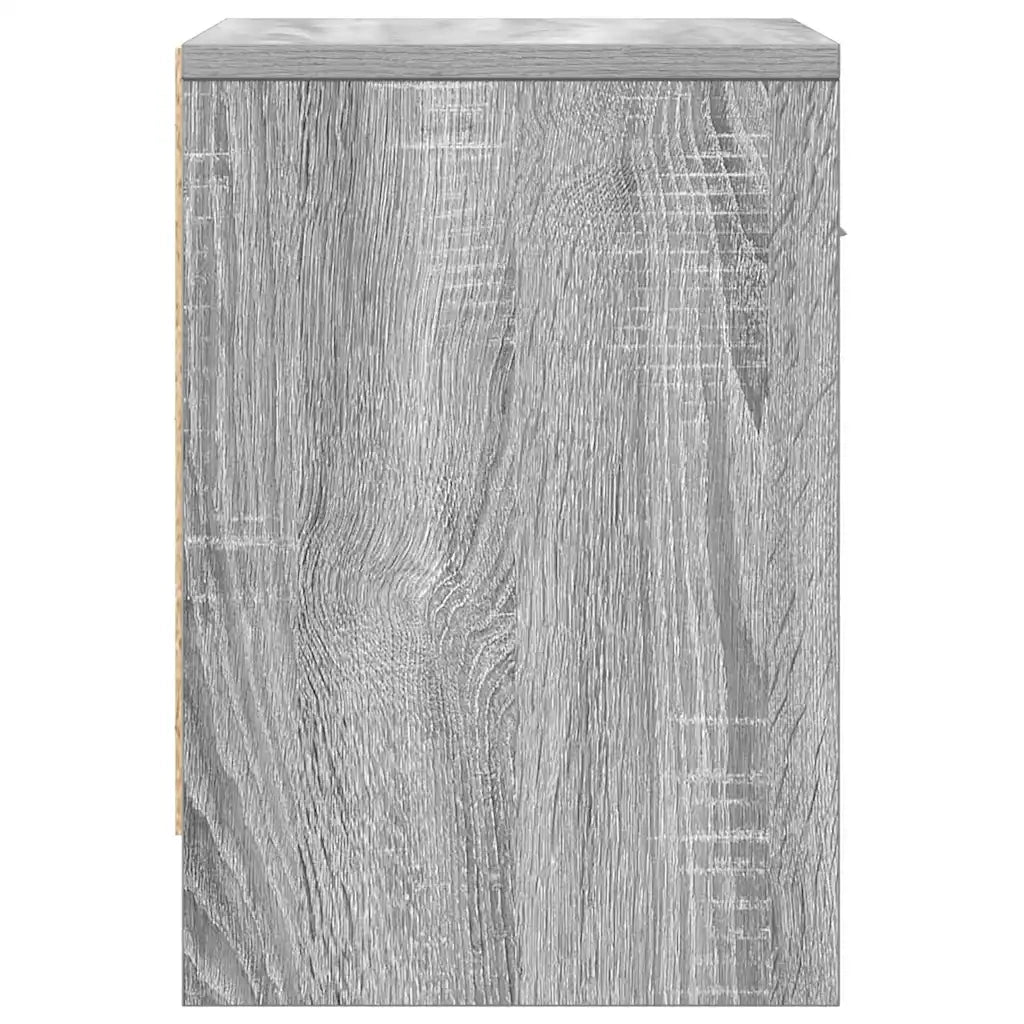 Comodino | Armadio da Notte | Mobiletto da notte con Cassetto Grigio Sonoma 39x28x41 cm