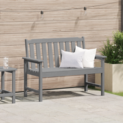 Panchina da giardino Grigio chiaro 120 cm HDPE