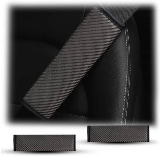 Cuscino di sicurezza 2 in 1 per adulti e bambini - 6,5 x 23 cm - Polyester - Zona di supporto per cintura - Cuscino morbido e confortevole