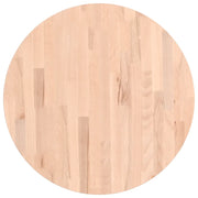 Piano per Tavolo | Superficie Tavolo | Piano Scrivania ?60x4 cm Rotondo in Legno Massello di Faggio