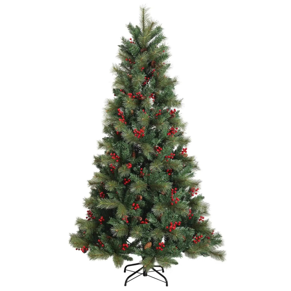 Albero di Natale artificiale con palline 180 cm 300 LED 3467110
