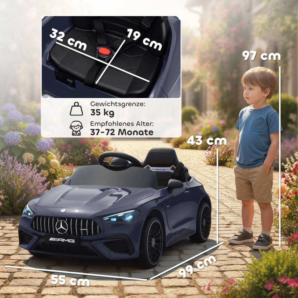 Auto elettrica per bambini Mercedes ¨C zephmum ¨C Grigio 12V