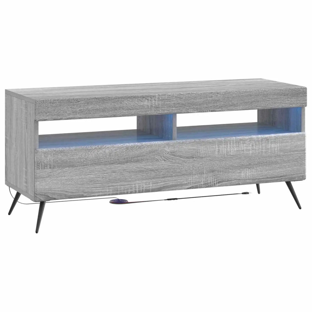Mobile TV LED a 5 pezzi Sonoma grigio Legno ingegnerizzato 3416928