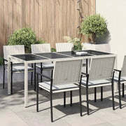 Tavolo da Giardino Bianco 190 x 90 x 75 cm polyrattan 362549