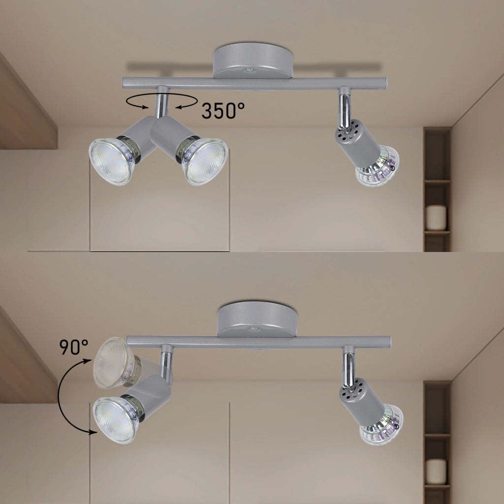 ZMH Faretto da soffitto GU10 a 2 fiamme Lampada da soffitto moderna per corridoio Lampadina inclusa