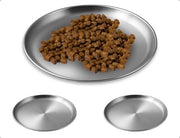 Set di Ciotole per Gatti in Acciaio Inossidabile - Progettazione Piana - Design Sostenibile - Facile da Pulire - Ciotola per Gatti