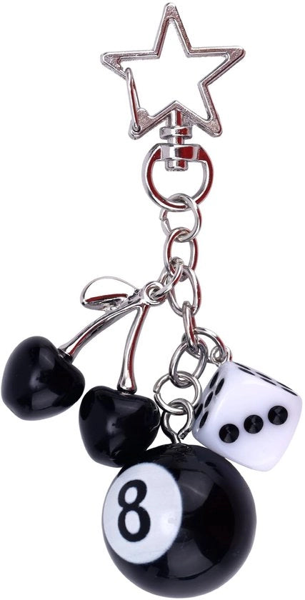 Accessorio stile moderno per chiavi - 10x3,5cm - con zinklegering e hars