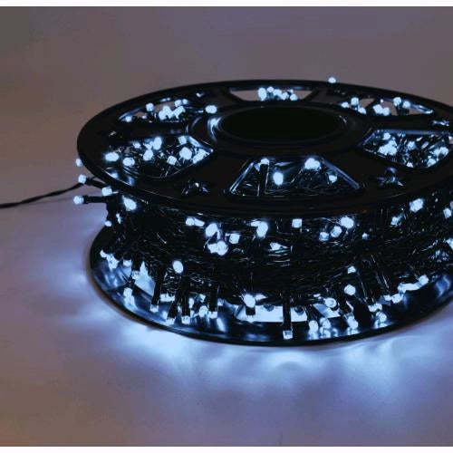 Serie Luci Natale 480 Led Luce Calda Giochi Luce Filo 26 mt Uso Esterno D1992