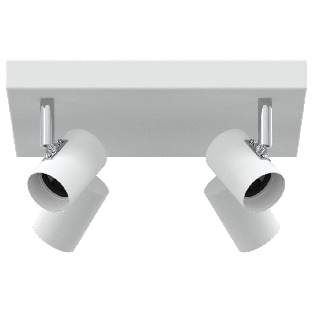 Faretto da soffitto 4 Via Regolabile Bianco E27