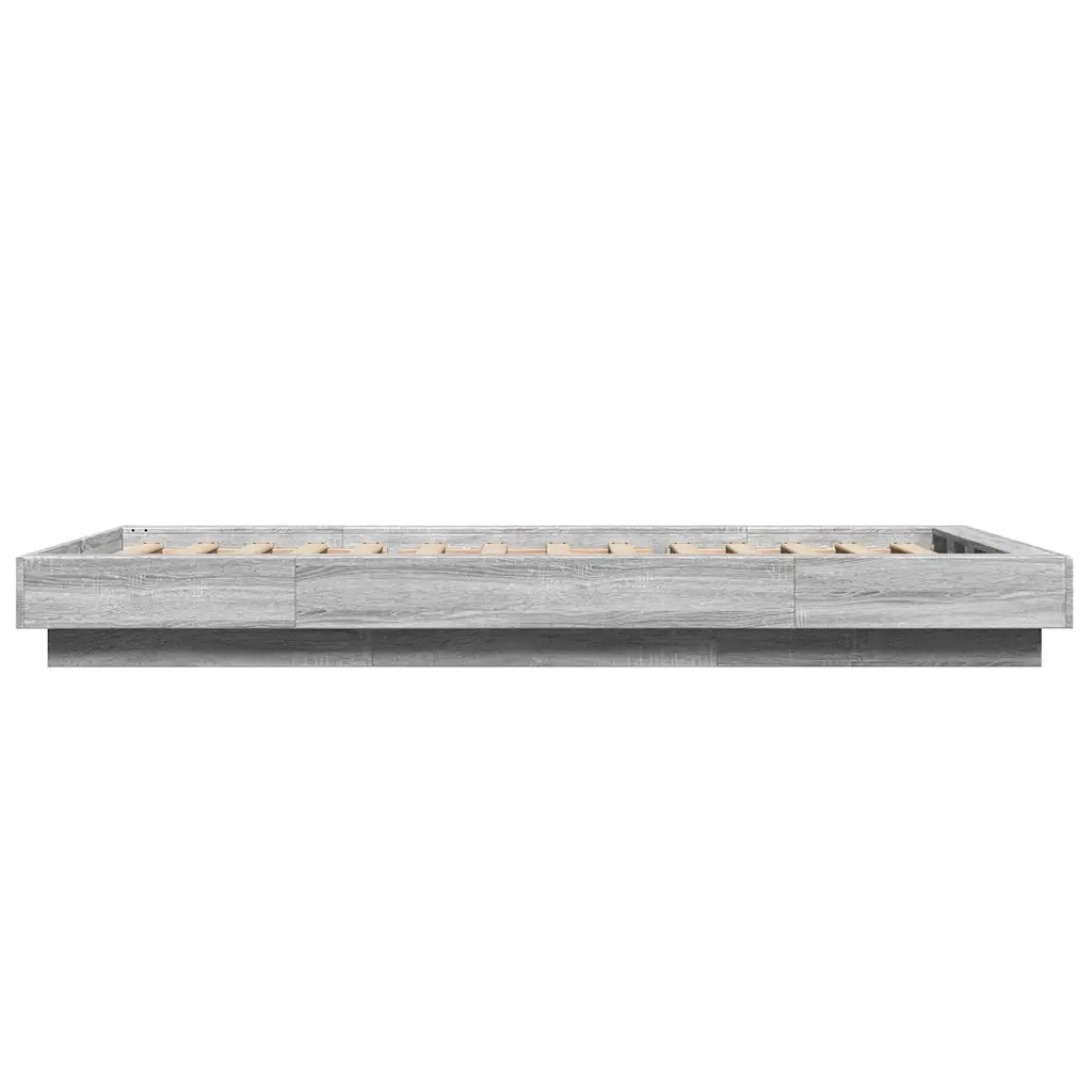 Giroletto-Struttura Letto Grigio Sonoma 100x200 cm in Legno Multistrato 759955