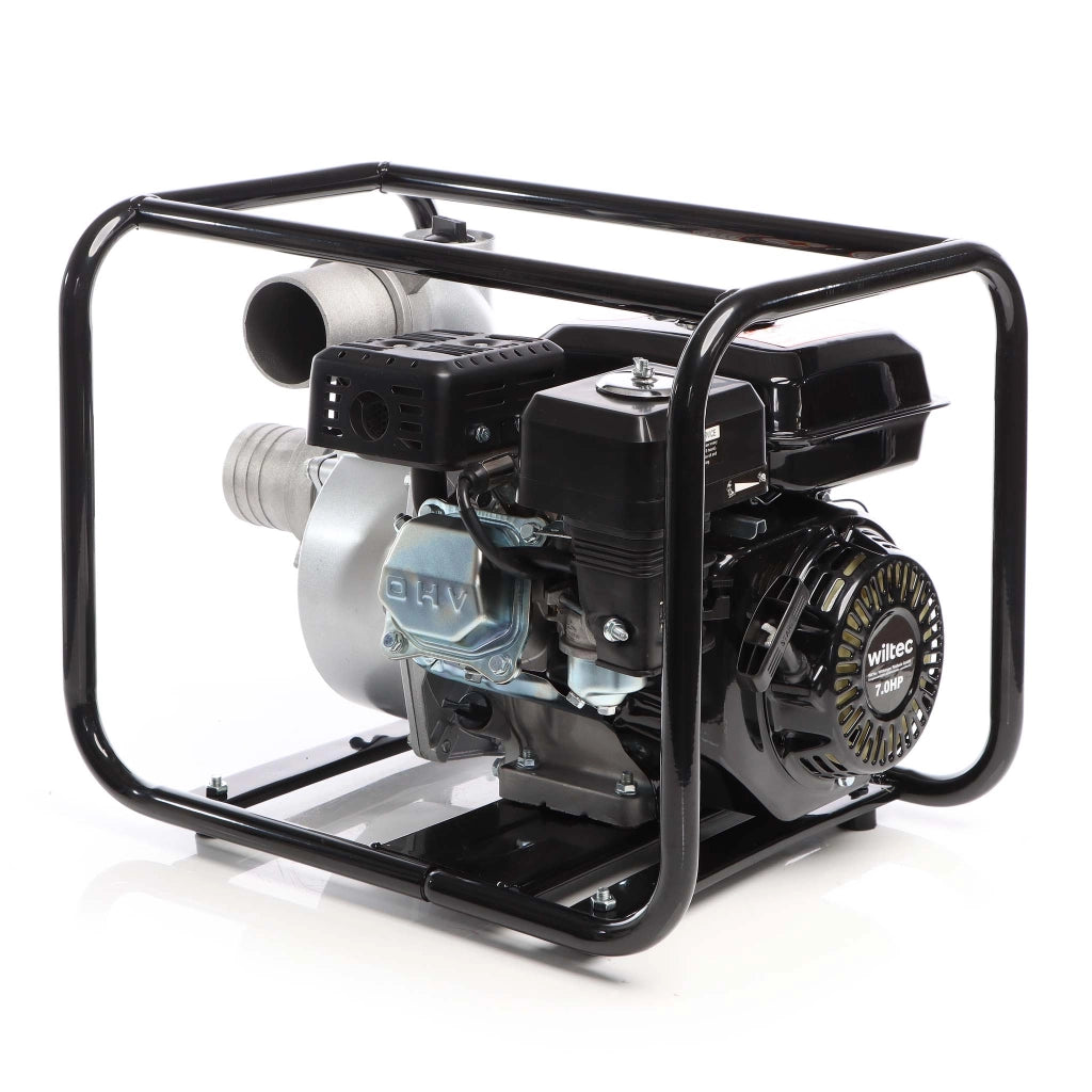 Pompa per acque nere a benzina 4kW 48.000 l/h Pompa da giardino con attacco da 80 mm (3")