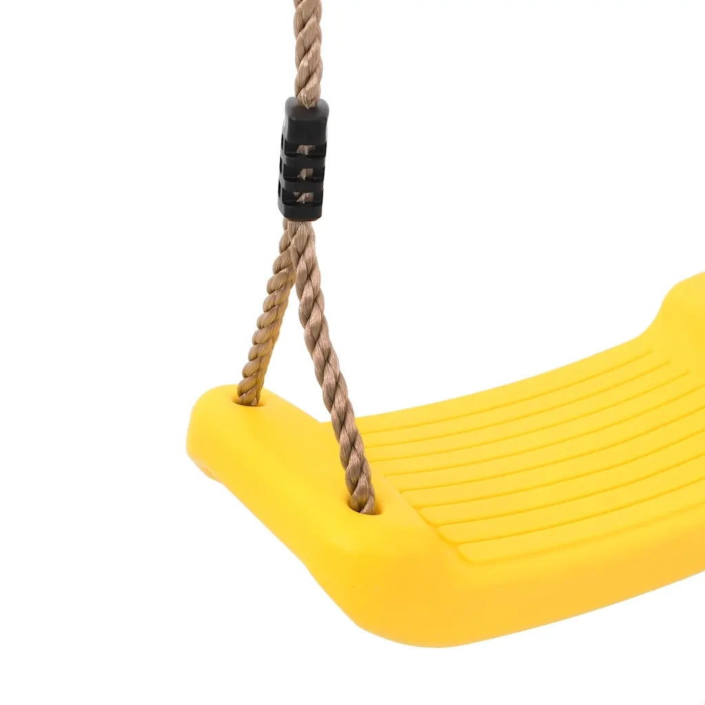 Seggiolino Altalena per Bambini Singolo Corda Regolabile Giallo 4009274