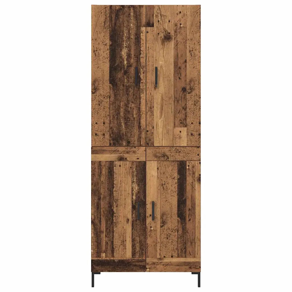 Credenza | Madia | Buffet da pranzo | Armadio da pranzo Legno vecchio 69,5 x 34 x 180 cm Legno multistrato