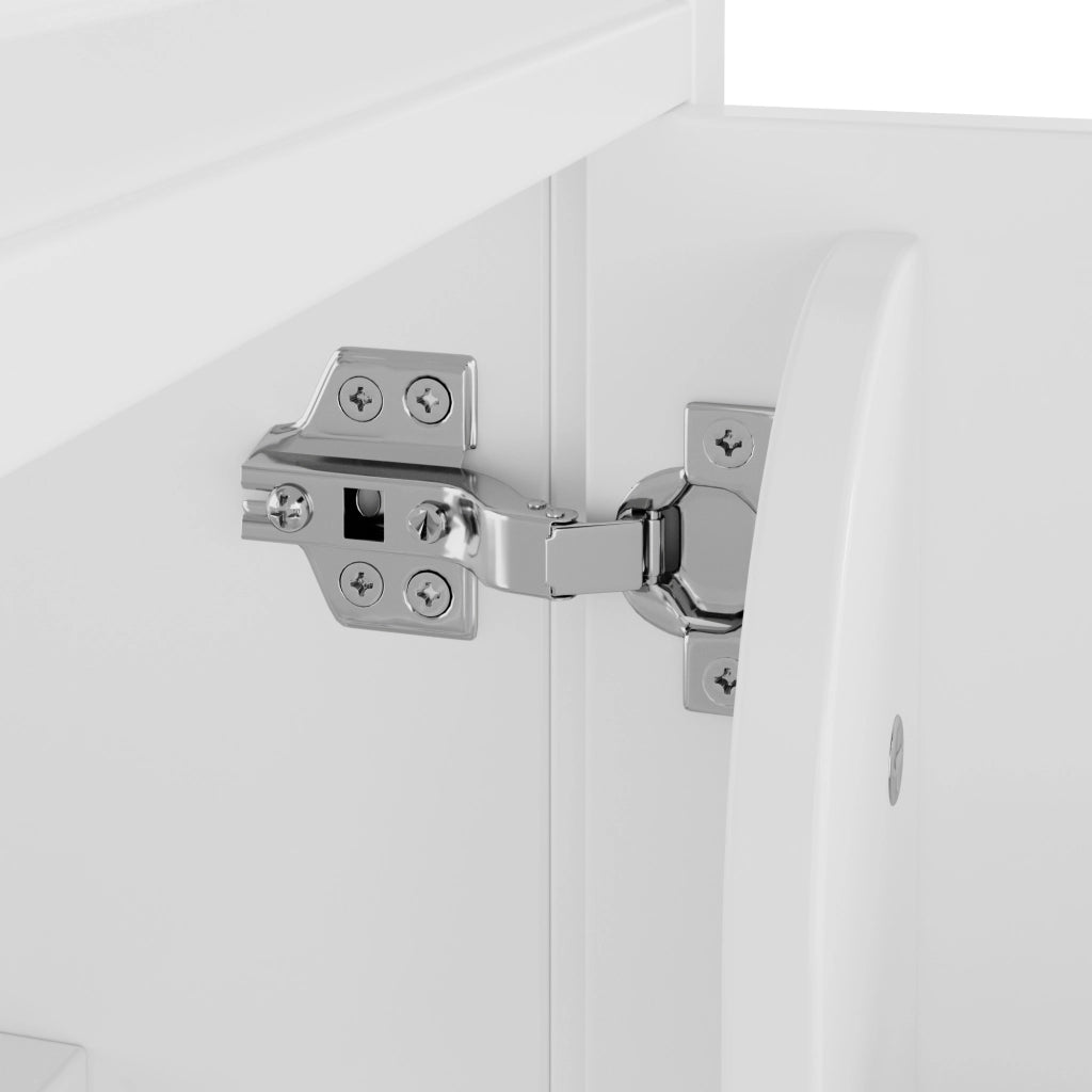 Mobile bagno con lavabo integrato 51x46x87 cm, MDF laccato, bianco