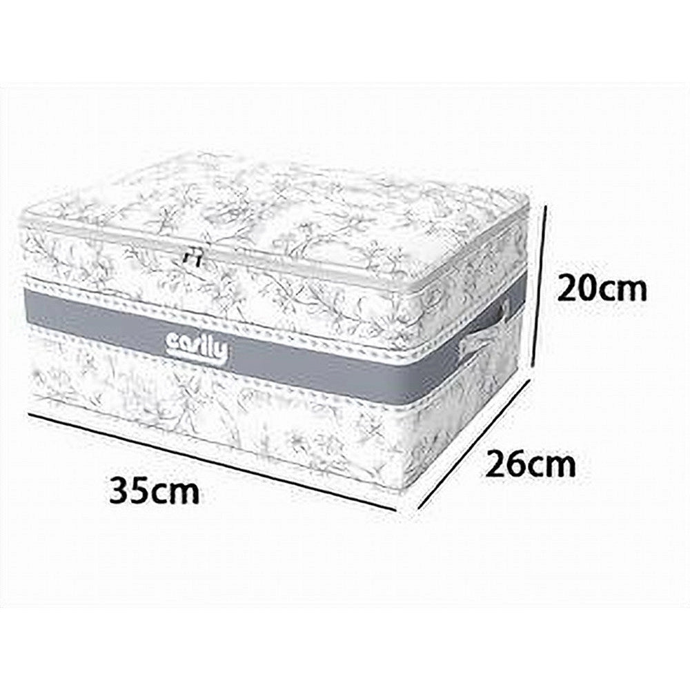 Trade Shop - Box Portatutto Scatola Salvaspazio Contenitore Organizer 35x26x20cm Fantasia 87318 -