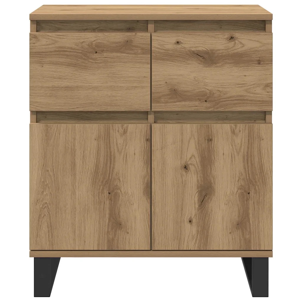 Credenza con Cassetto-Buffet-Armadio da cucina Rovere artigianale 60 x 35 x 70 cm 706077