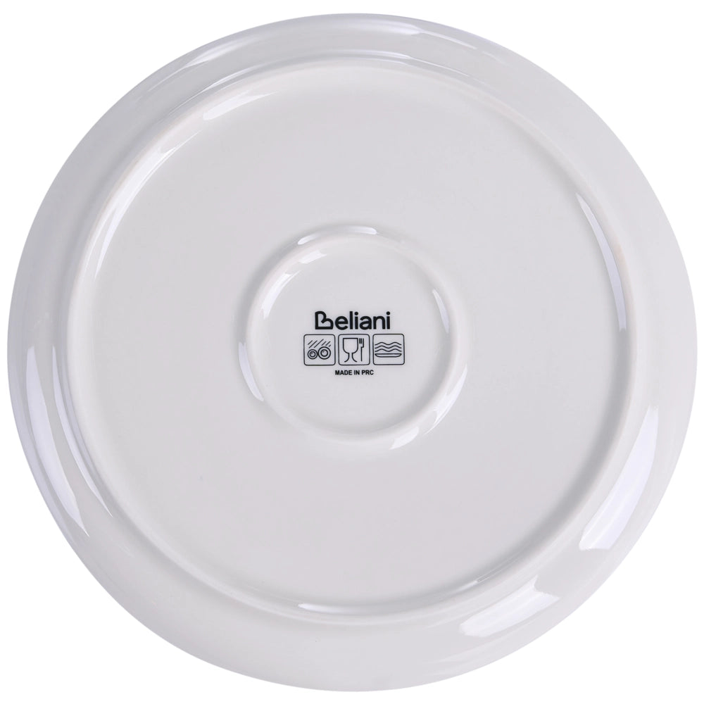 Servizio da tavola in porcellana bianco e blu 24 pezzi, finitura smaltata, bordo decorativo, per 8 persone, realizzato a mano, sala da pranzo, cucina