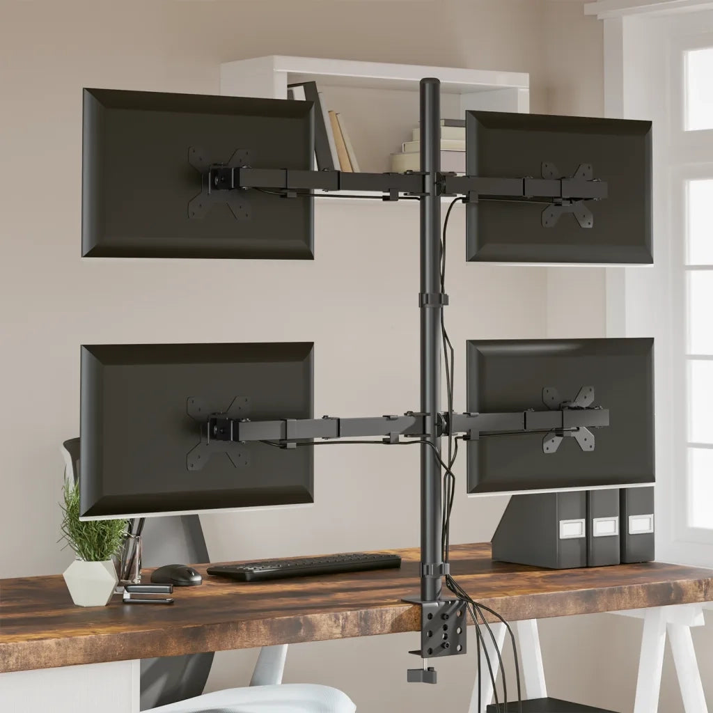 Supporto per Monitor in Acciaio Nero VESA 75/100 mm 358004