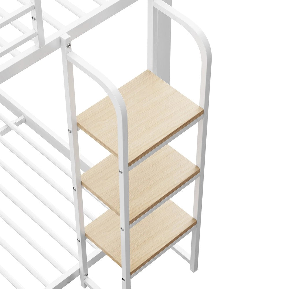 Letto a castello ¨C Minimal ¨C bianco metallo 140x200cm
