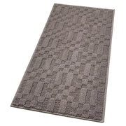 Tappeto Bagno 3D Morbido Assorbente Antiscivolo Lavabile Scendiletto Camera 45x75 Cm Marrone