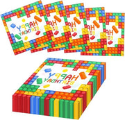 Serviette per compleanni kit - serviette carta per bambini e bambine - decorazione per festa decorazione per tavola - 48 pezzi serviette carta