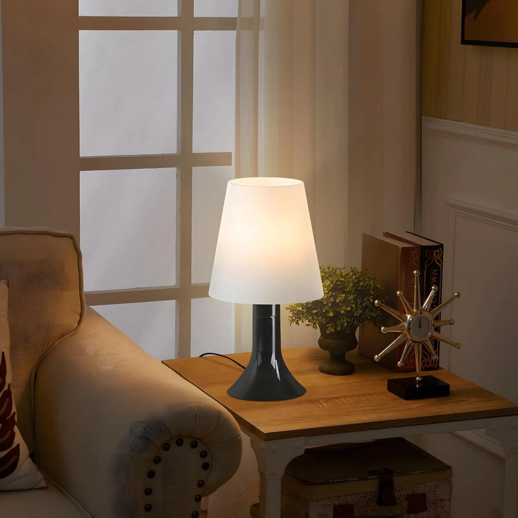 ZMH Lampada da tavolo con cavo set 2 pezzi E14 piccola per soggiorno comodino