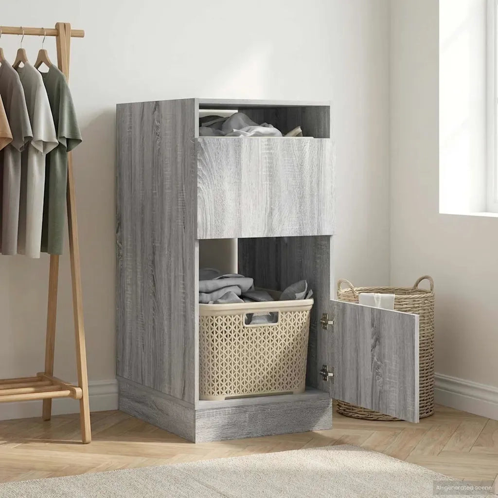 Mobile da lavanderia con porta Grigio Sonoma Legno multistrato 3422805