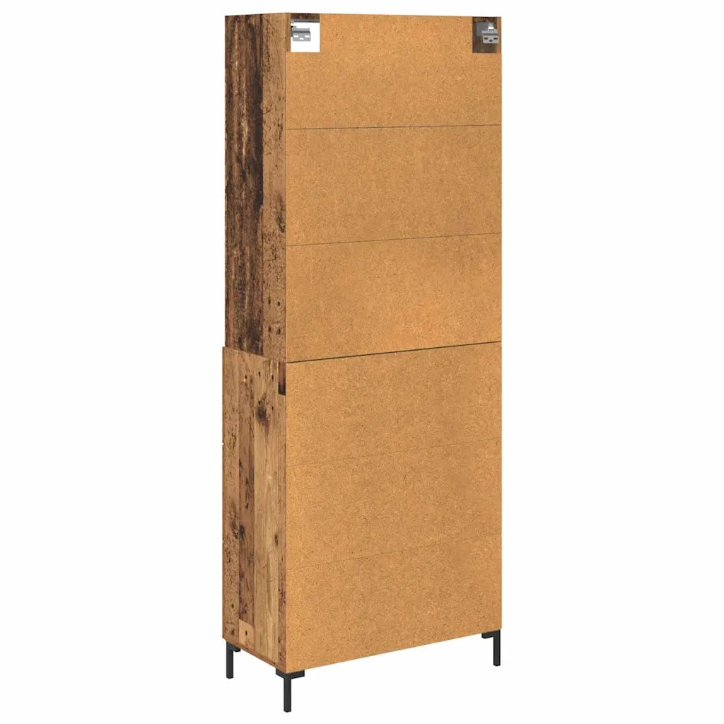 Credenza | Madia | Buffet da pranzo | Armadio da pranzo Legno vecchio 69,5 x 34 x 180 cm Legno multistrato