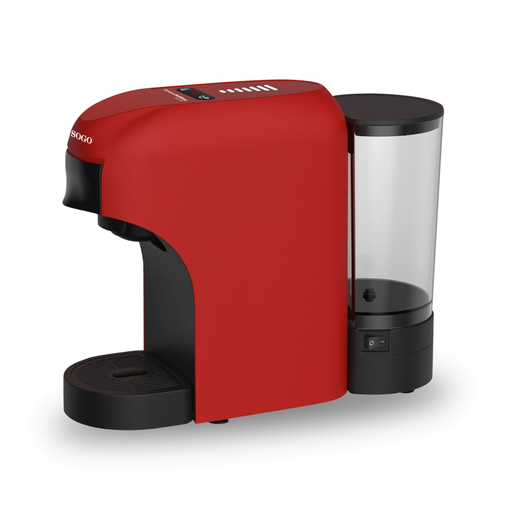 Macchina da Caffè 4-in-1 Multi-Capsule - 20 Bar- Rosso/Nero