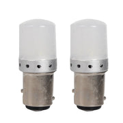 2 Pezzi Lampada LED BAY15D S25 P21/5W 9 SMD 3030 12V 24V 300lm 1W/3.5W Doppio Filamento Bianco Freddo Piedi Sfalsati 45mm