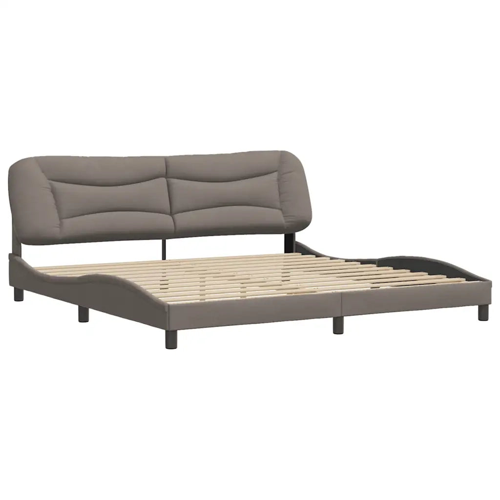 Giroletto senza Materasso Hvar Tortora 200x200 cm in Tessuto