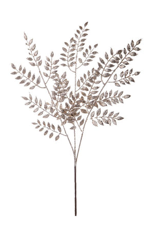 Set 12 Rami Artificiali Pungitopo 71 cm in Sintetico Champagne