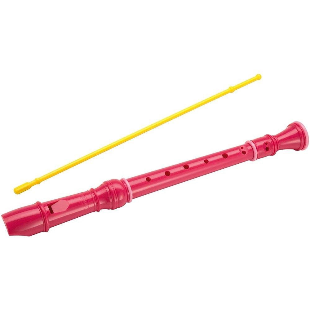 Trade Shop - Flauto Dolce Soprano Diteggiatura Barocca Scuola Media Rosa Strumento Musicale -