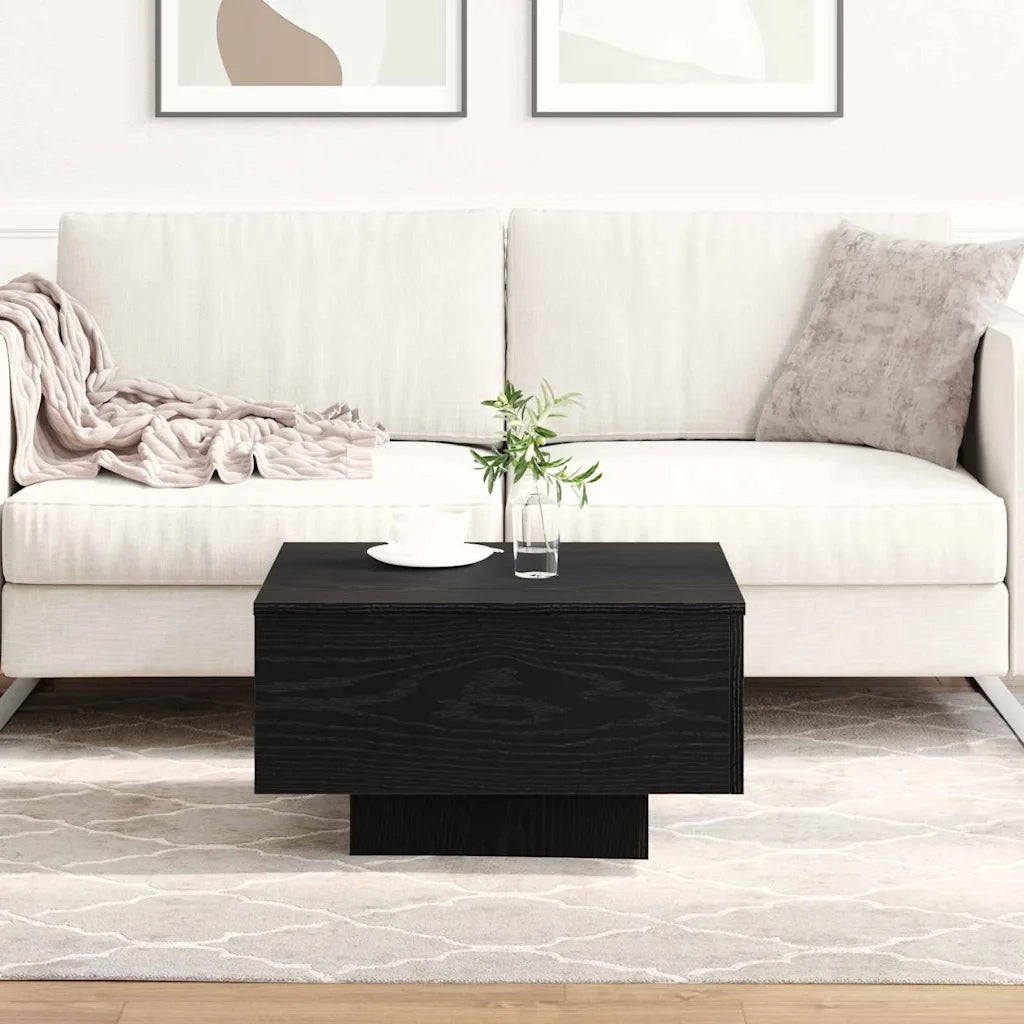 Tavolino da salotto Rovere Nero 55 x 55 x 31 cm 862993