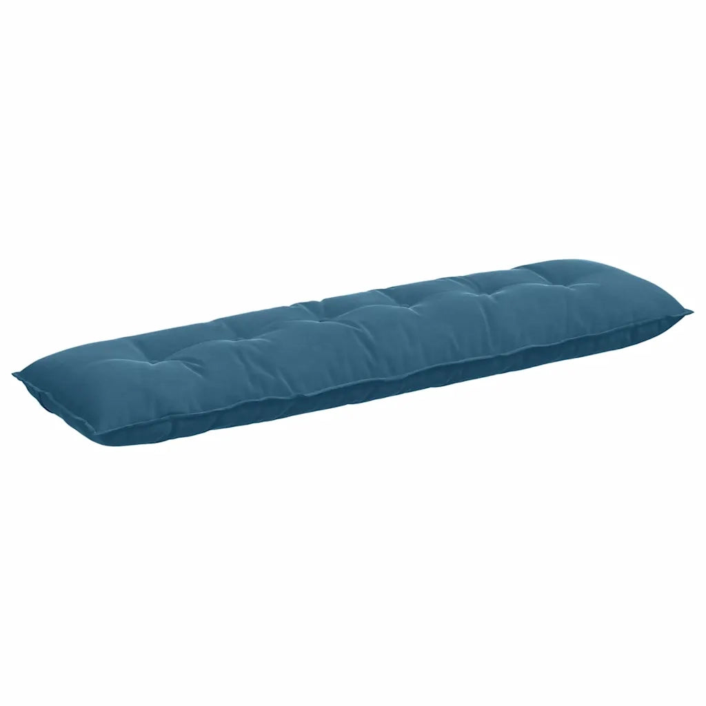 Cuscino per Schiena Blu 180 x 50 cm Tessuto in Cords 42014932