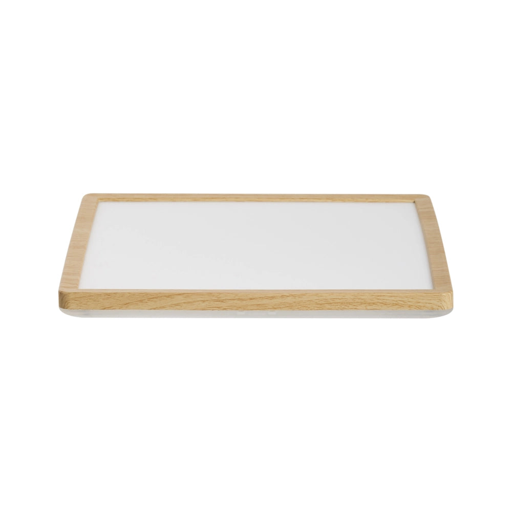 Plafoniera LED Marrone Chiaro in Materiale Sintetico Quadrata 30 cm Pannello Luminoso LED a Filo Soffitto con Telecomando