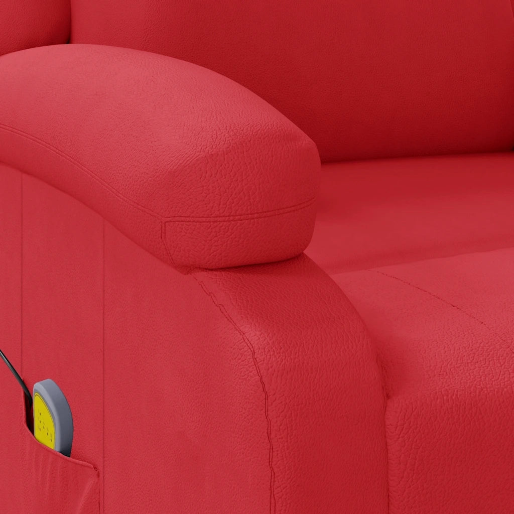 Divano Sedia-Poltrona Massaggiante Rossa in Similpelle 771774