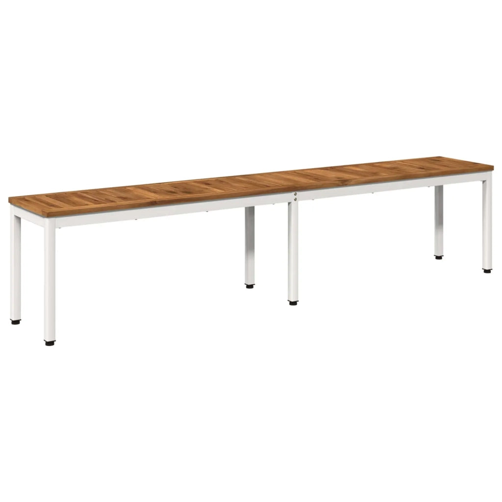 Panchina da giardino 201 x 35 x 45 cm Legno di Acacia Massello 901302