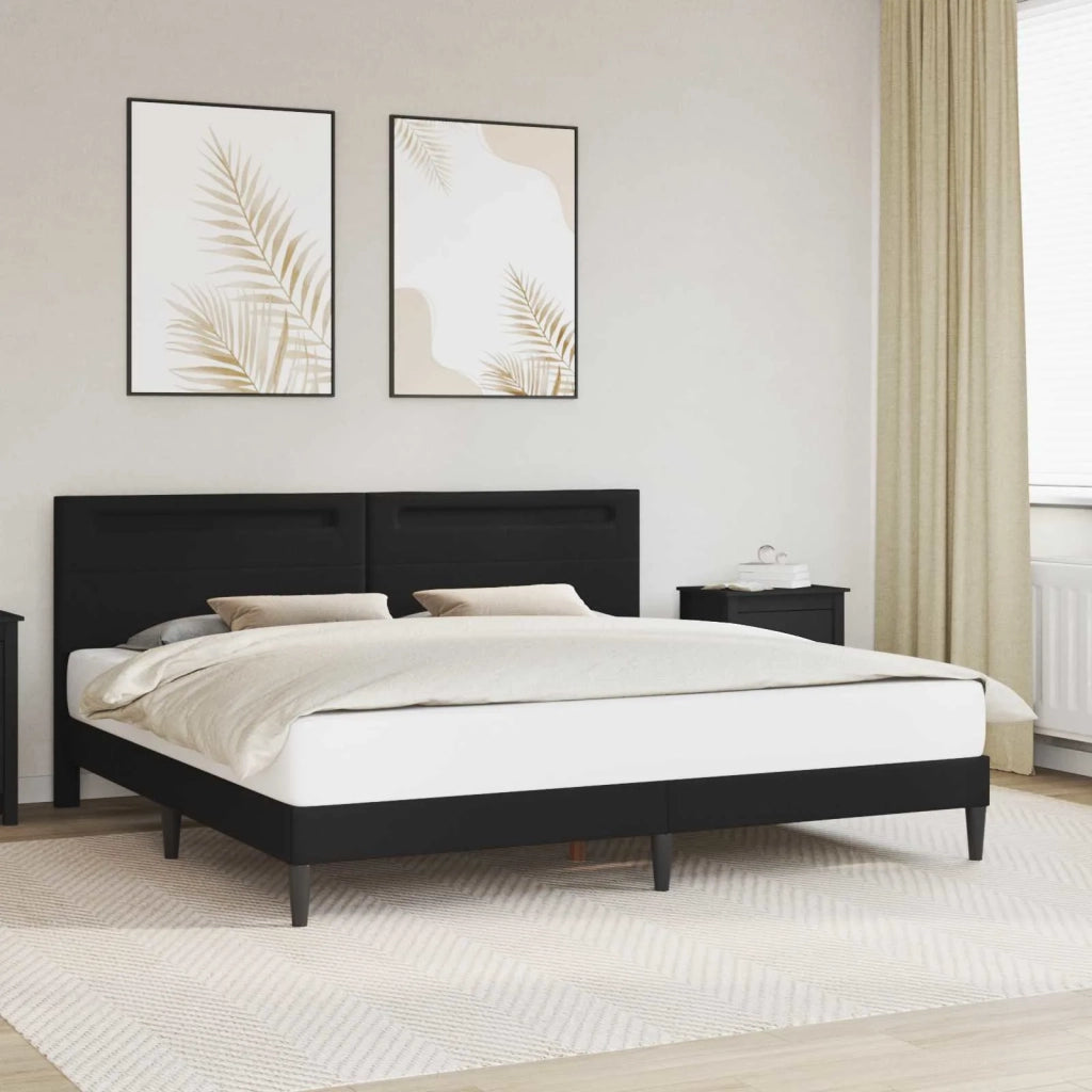 Struttura del letto Nero 180 x 200 cm Similpelle