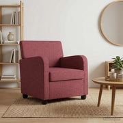 Poltrona Rosso Vino Tessuto 42043396