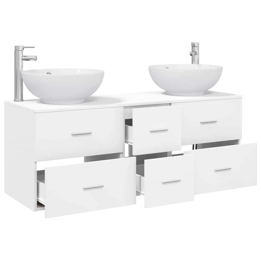 Set di mobili per il bagno 3 pz Bianco 49,5 x 44,5 x 65 cm 3405907
